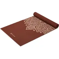 Gaiam Sundial Flower Yoga Mat 5 mm Classic Printed Tappetino yoga (61 x 173 x 0,5 cm, marrone)