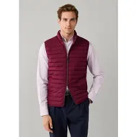 Hackett London per uomo. HM4000197 Gilet Ultra bordeaux (L), Casual, Poliestere