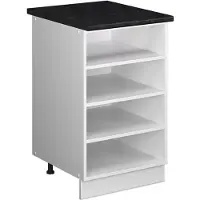 Vicco Scaffale da cucina Fame-Line Bianco 50 cm, PL Antracite, Model 65819