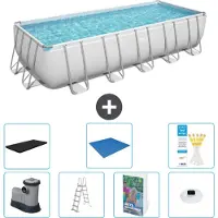 Bestway Power Steel, piscina rettangolare - 640x274x132 cm - 6 pezzi, modello S596
