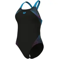 Arena Women's Nuance Swimsuit Swim Pro Back L Costume intero Donna (46, nero)