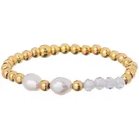 Alisia Anello Perlato Placcato Oro Con Vera Perla Al4815-Oro Circuito 53 mm — Anello