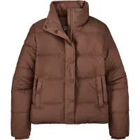Patagonia - Giacca trapuntata in piumino naturale - W's Silent Down Jkt Berm Brown per Donne in Poliestere Riciclato - Taglia S - Marrone