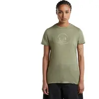 Icebreaker Women's Merino 150 Tech Lite S/S Tee Peaceful Pass Maglia merino Donna (XL, olivia)