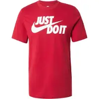Nike Maglietta 'Swoosh' rosso / bianco