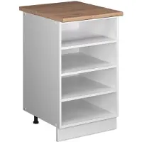 Vicco Scaffale da cucina Fame-Line Bianco 50 cm, PL Rovere, Model 65820