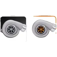 OEM Turbocompressore, flangia T4, flangia a V, altezza 243 mm, larghezza 273 mm, pressione fino a 650 cavalli