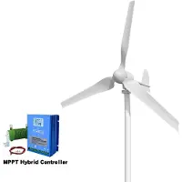OEM Turbina eolica, alta efficienza, installazione semplice, controller ibrido 2-A, 3000W, 12V
