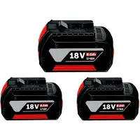 OEM Batterie ricaricabili, compatibili con dispositivi a 18V, capacità di 8000mAh, confezione da 3 pezzi