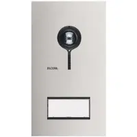 Elcom Videocitofono 1/1 2D in acciaio inox ONE - Pulsantiera 1 pulsante REQ501Y