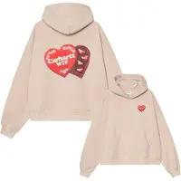 Carhartt WIP - Felpa ampia dal taglio boxy - W' Hooded Hartt Case Sweat Fleur De Sel per Donne in Cotone - Taglia S - Beige