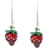 Betsey johnson Orecchini 'Love Spell' cioccolato / oro / verde / rosso