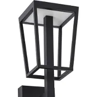 LUCANDE Applique da esterni LED Lynx, 35,5 cm, nera, IP44