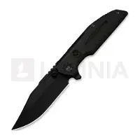 We Knife Coltello pieghevole Muster, Black Titanium, Black Stonewash