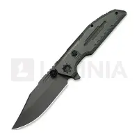 We Knife Coltello pieghevole Muster, Olive Gray Titanium, Stonewash