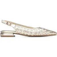 Carmela per donna. 16317602-ORO Ballerine in pelle dorata 163176 (36), Basso, 1 a 3 cm, Fibbia, Casual, Da sera