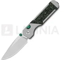 Kizer Cutlery Coltello pieghevole Militaw 315 M390, Jungle Wear FatCarbon & Black Aluminum, Satin