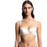 Emporio Armani per donna. EW001943_AF19033 Reggiseno in pizzo bianco eterno (90B), Homewear, Poliestere