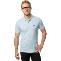 BOSS per uomo. 50559355 Polo Blue Birdie (S), Casual, Cotone, Manica corta