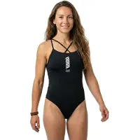Emporio Armani per donna. 7W000285_AF20663 Costume da bagno Black Water Sports (M), Nero, Casual, Beachwear, Poliestere