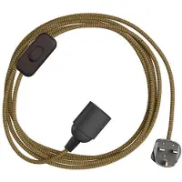Creative Cables Portalampada Con Cavo Snakebis Shade Ready E14