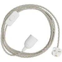Creative Cables Portalampada Con Cavo Snakebis Twisted E14