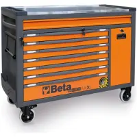 Beta carrello portautensili 8 cassetti, 1061 pezzi, BW 2400 RSC24AXXL-O, arancione