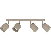 Eglo Faretto da soffitto Tilston, beige, lunghezza 58 cm, a 4 luci, acciaio