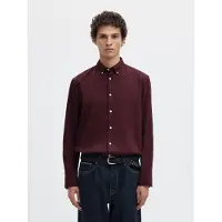 Selected Camicia A Maniche Lunghe Uomini Rosso XL