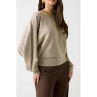 Guess Marciano GUESS Abel Cn Dolman Sleev Velvet Taupe Multi Taglia: S | Maglioni a maglia Outlet | Donna | Nero