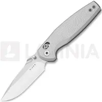 Kizer Cutlery Coltello pieghevole Khamsin Nitro-V, Patterned Silver Aluminum, Satin