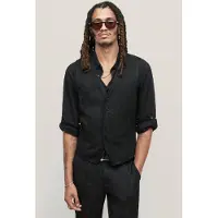 John Varvatos Button Front Vest With Ve Black Taglia: 48 | Gilet Outlet | Uomo | Nero
