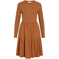 Vila Vihollie Maniche Lunghe Vestito Corto