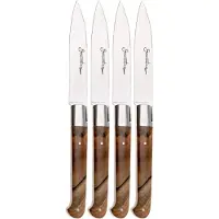 Laguiole En Aubrac Sauveterre 4S1C11NOI, Walnut, set di 4 coltelli da bistecca