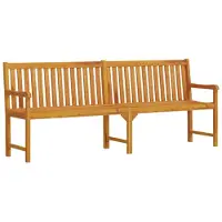 vidaXL Panca da giardino 219 cm in legno massiccio di acacia