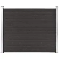 vidaXL -Zauntafel 180x146 cm HKC Schwarz