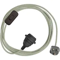 Creative Cables Portalampada Con Cavo Snakebis Zig-zag Shade Ready E27
