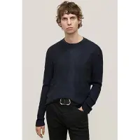 John Varvatos Izard Regular Fit Ls Crew With Sweater Trim Midnight Taglia: XXL | Maglioni a maglia Outlet | Uomo | Bianco