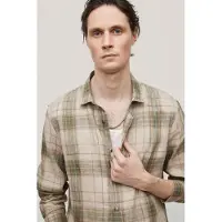 John Varvatos Straight Bottom Hem Shirt Olive Leaf Taglia: M | Camicie Casual Outlet | Uomo | Verde