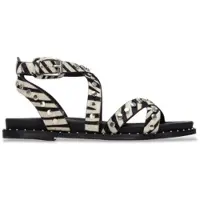 Carmela per donna. 16239308-CEBRA Sandali in pelle 162393 nero (41), Basso, Fibbia, Casual