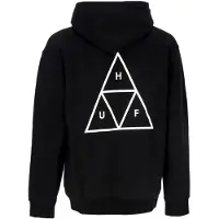 HUF Felpa Cappuccio Uomo Set Triple Triangle Po Hoodie Black