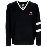 Nike Maglione Leggero Uomo Sportswear Trend Sweater Black/sail/team Orange/sail