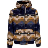 Iriedaily Giubbotto Uomo Santania Hood Jacket Blue Sand