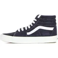 Vans Scarpa Alta Uomo Sk8-hi (pig Suede) Mid Blue/white