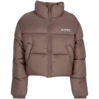 Karl kani Piumino Corto Donna W Sport Patch Crop Puffer Jacket Taupe