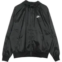 Nike Giacca a Vento Uomo Sportswear Woven Lined Windrunner Hooded Jacket Black/white