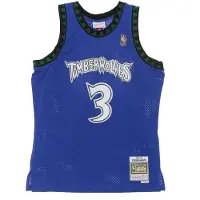 Mitchell & ness Canotta Basket Uomo Nba Swingman Jersey Hardwood Classics No 3 Stephon Marbury 1996-97 Mintim Blue