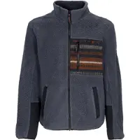 Iriedaily Giubbotto Pile Uomo Wonderer Track Jacket Dark Steel