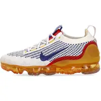 Nike Scarpa Bassa Uomo Air Vapormax 2021 Flyknit Se White/old Royal/yellow Ochre