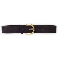 Twinset per donna. 262TO5630 Cintura in camoscio con logo blu marino (S), Casual, Sintetico, Navy
